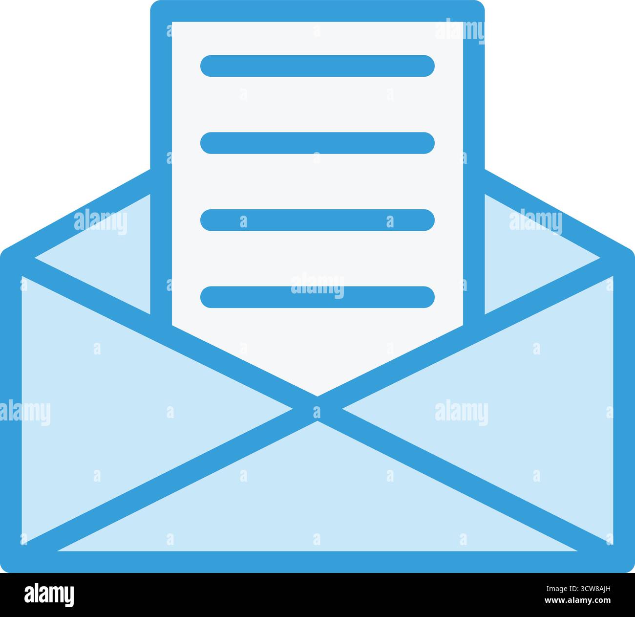 Cover Letter Vector Icon Design Illustration Stock Vektor