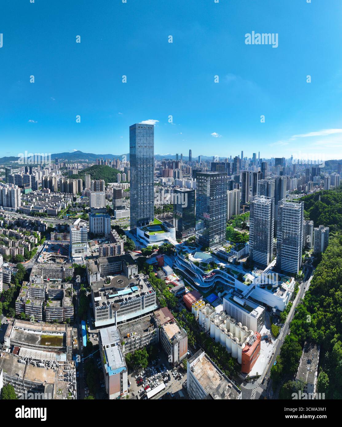 Luftaufnahmen des Yuehai Land Building in Yuehai City, Luohu District, Shenzhen City, Provinz Guangdong Stockfoto