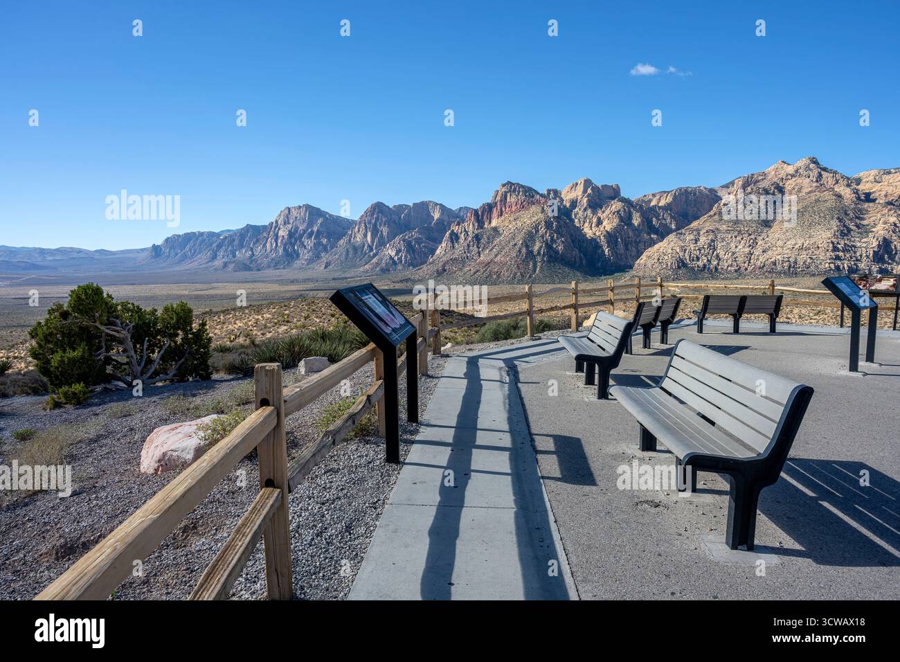Besuch des Red Rock Canyon vor Las Vegas Nevada. Stockfoto