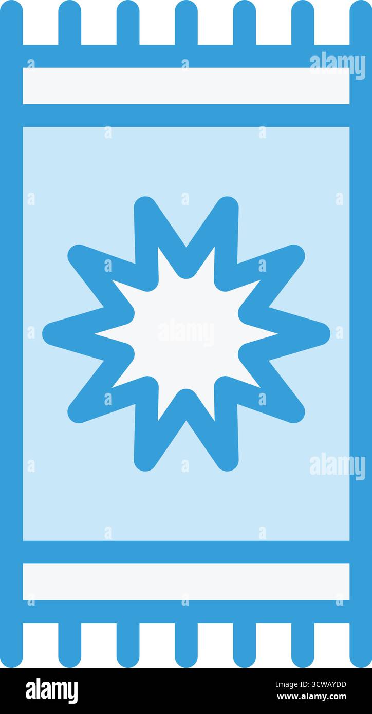 Teppich Vektor-Symbol Design-Illustration Stock Vektor