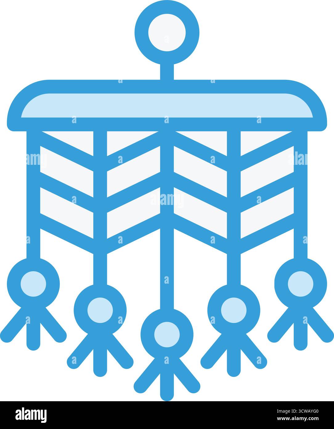 Makramee-Vektor-Symbol Design-Illustration Stock Vektor