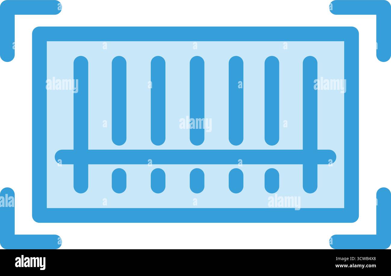 Produktcode Vektor-Symbol Design-Illustration Stock Vektor
