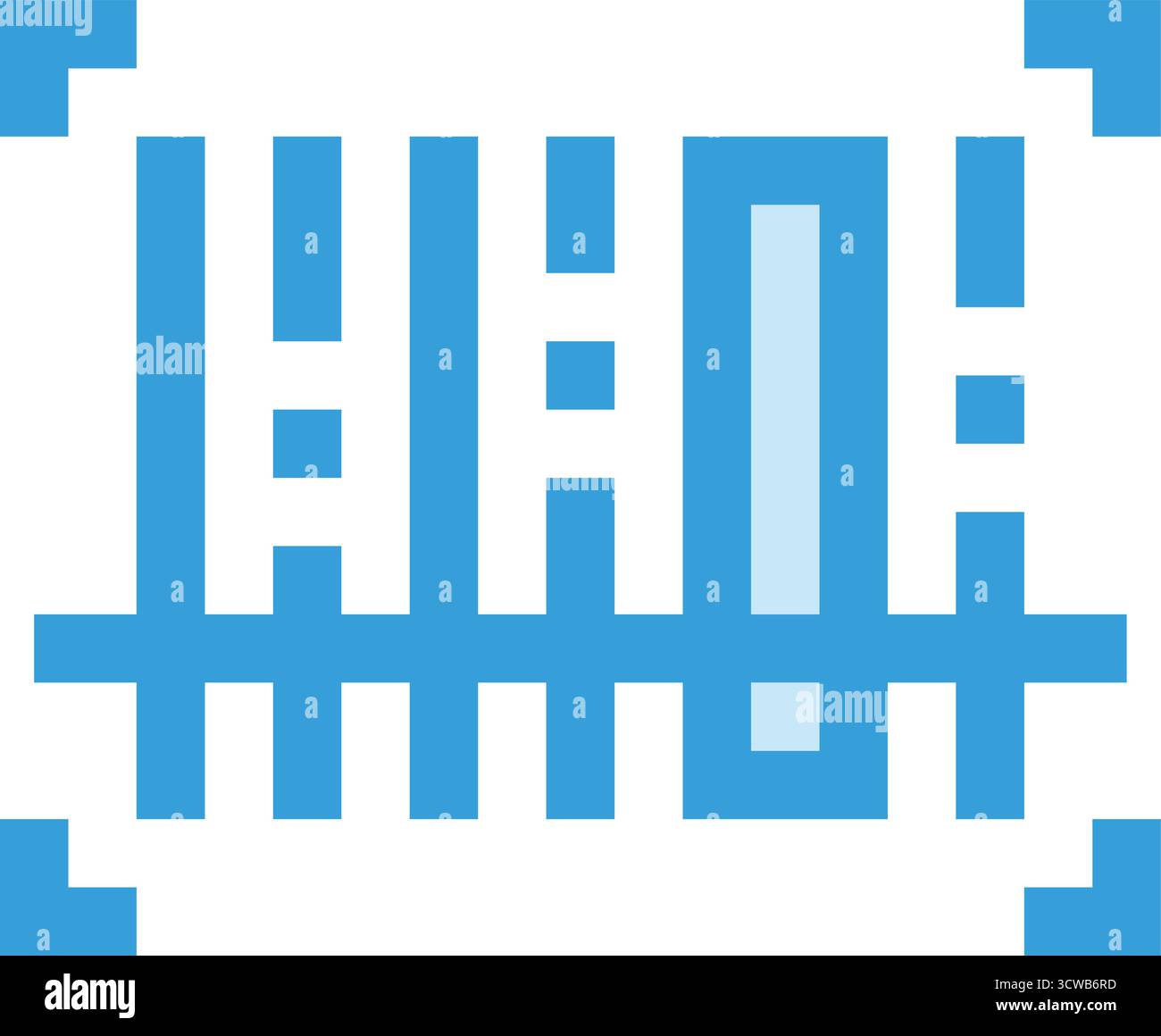 Strichcode-Scannen Vektor-Symbol Design-Illustration Stock Vektor