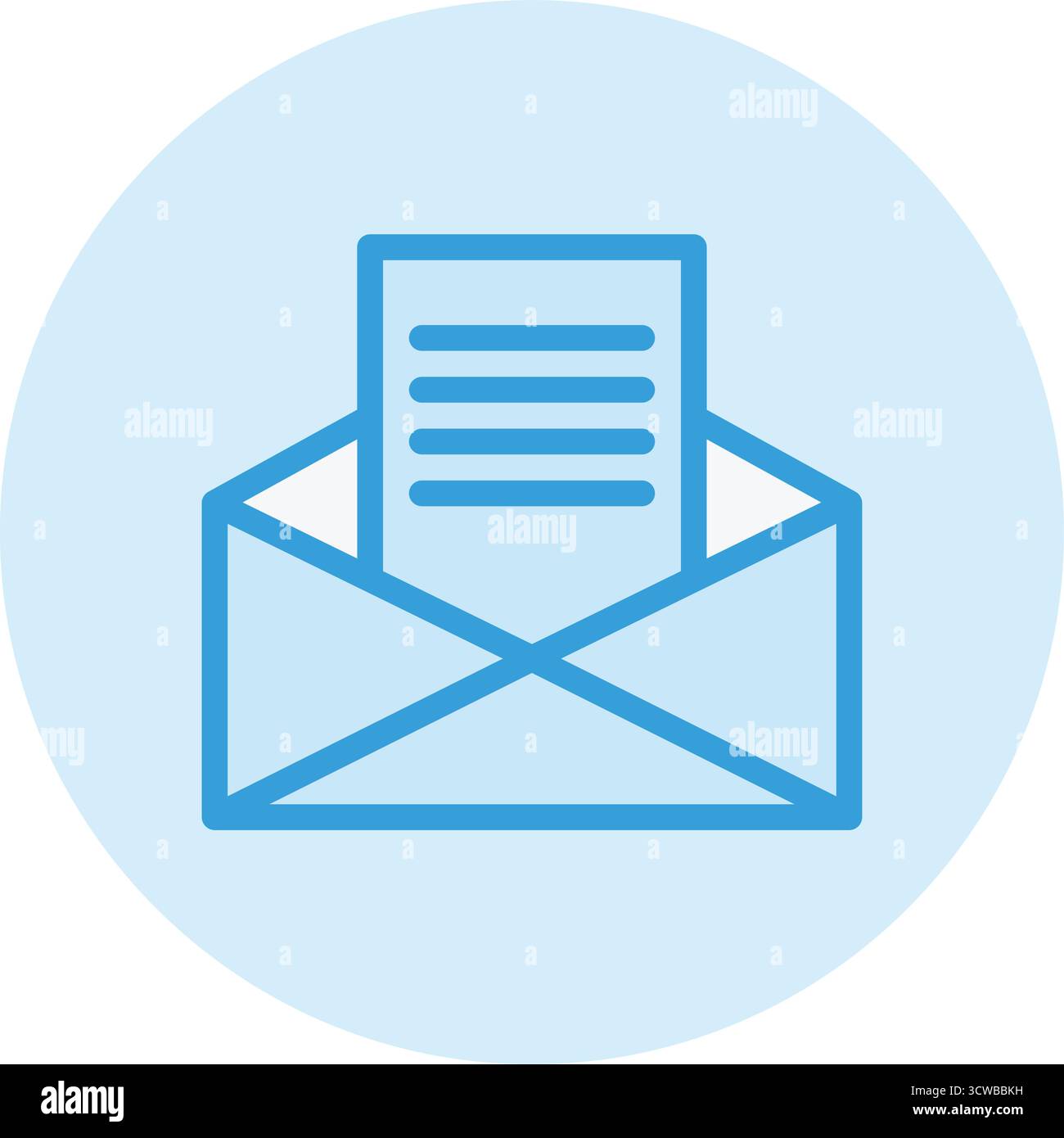 E-Mail-Vektor-Symbol Design Illustration Stock Vektor