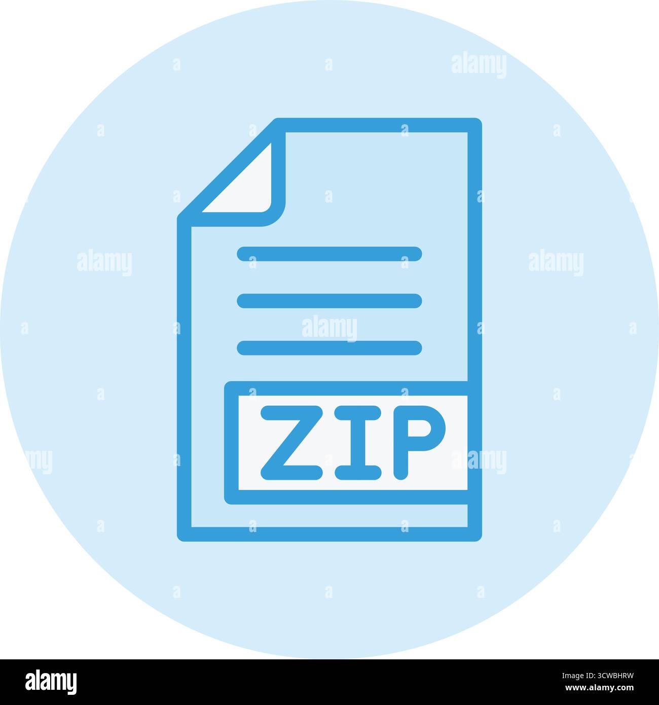 ZIP-Vektor-Symbol Design-Illustration Stock Vektor