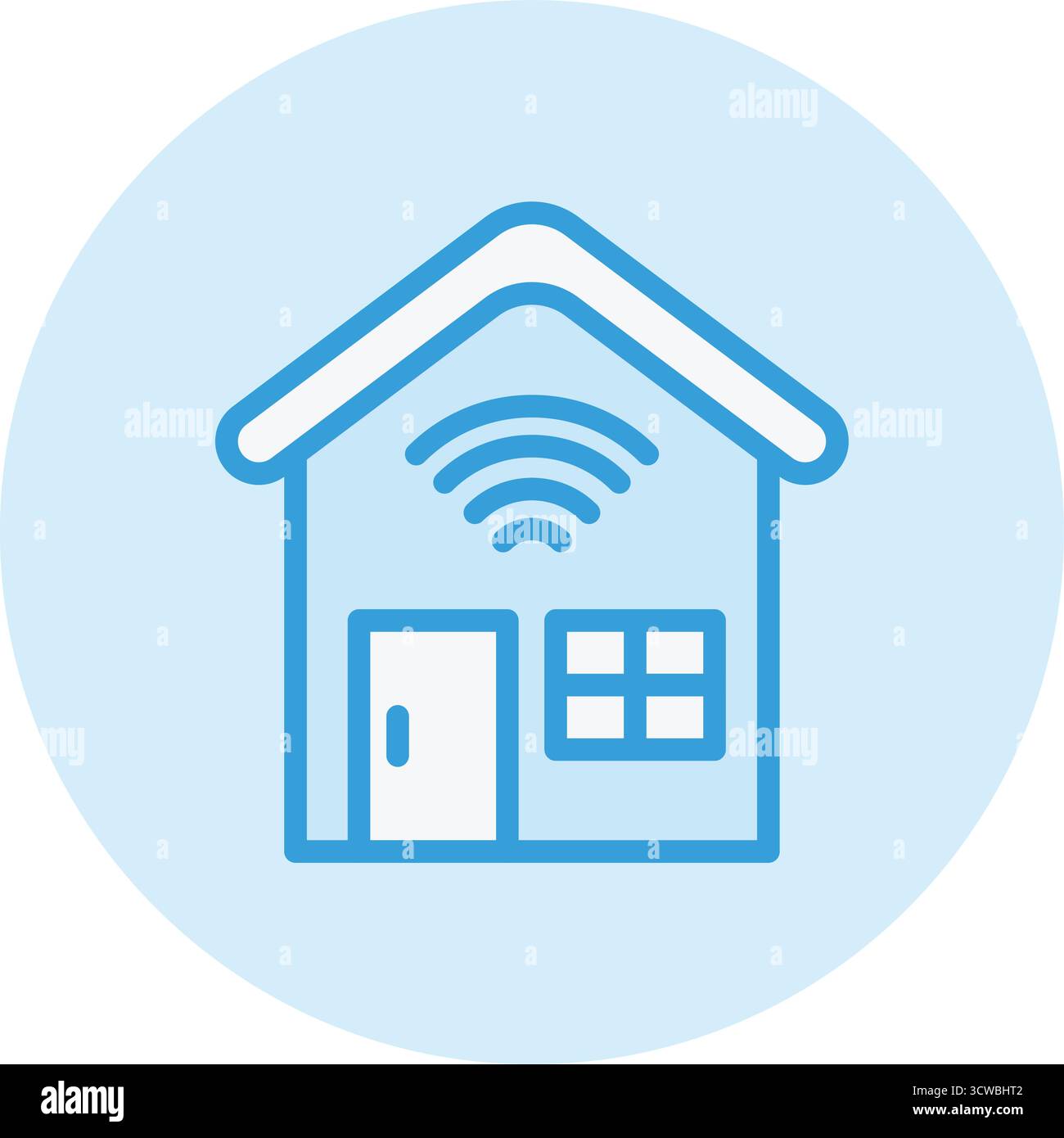 Smart House Vector Icon Design Illustration Stock Vektor