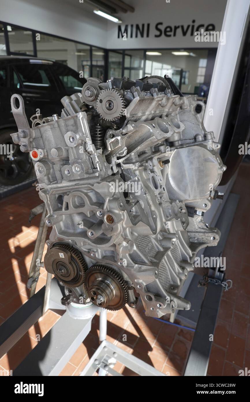 Modell eines Motorblocks Stockfoto