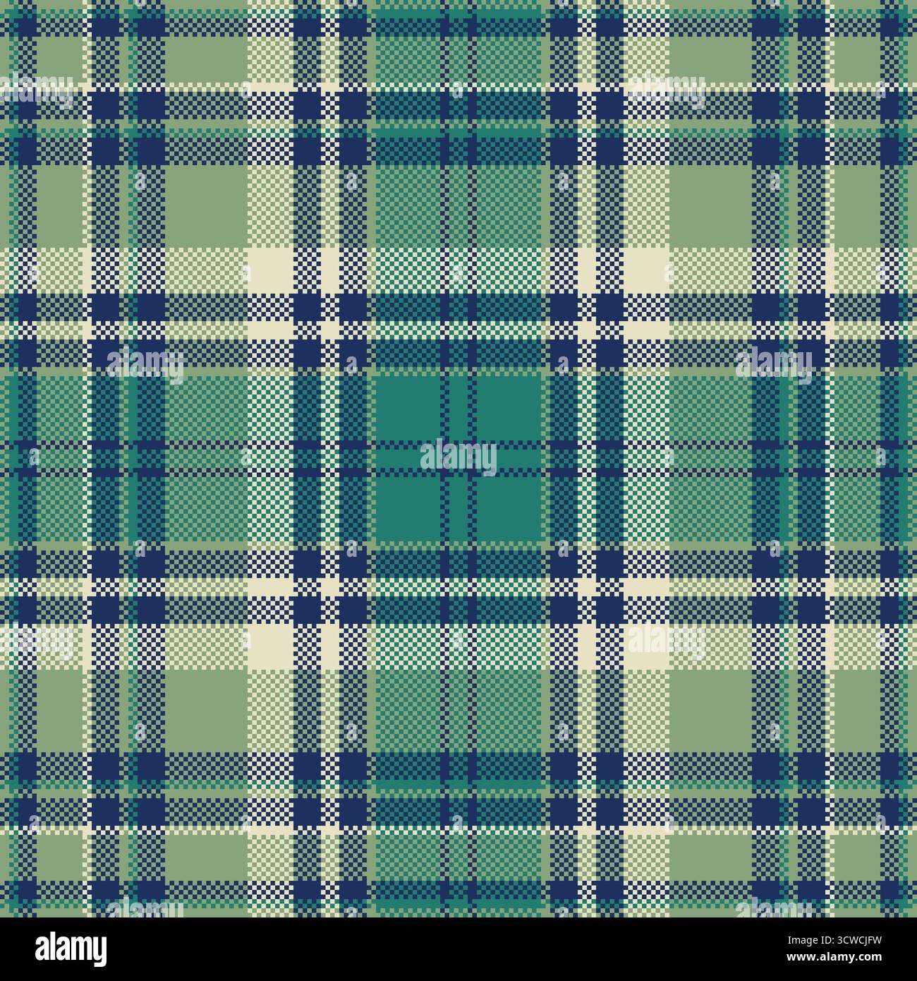 No People Vektor Check Hintergrund, japan Muster Textil Textur. Nahtloses Karo-Schottenmuster aus abstraktem Stoff in Pastellfarben und Blau. Stock Vektor