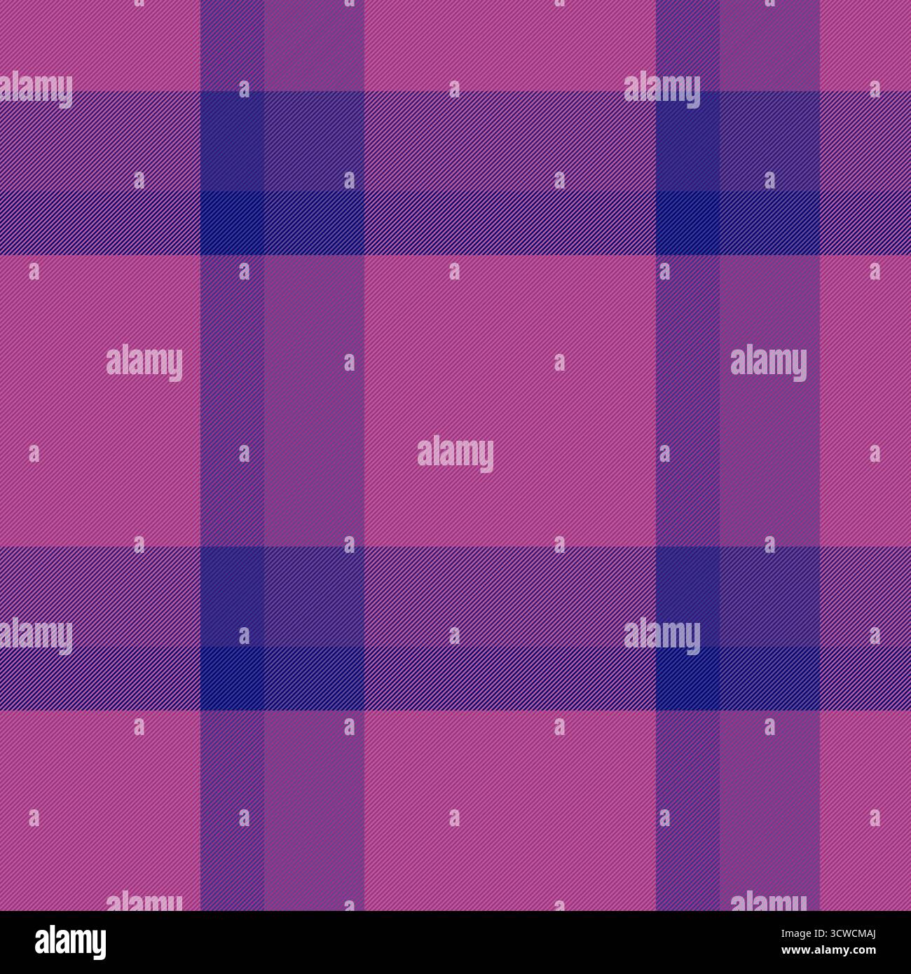 Pano-Karomuster, formeller Hintergrund nahtlos mit Schottenmuster. Schmale Vektor-Textilgewebe-Karo in rosa und blauen Farben. Stock Vektor