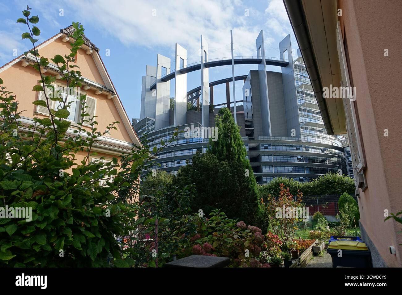 Sitz des Europäischen Parlaments in Straßburg (Frankreich), wo die Plenartagungen stattfinden Stockfoto