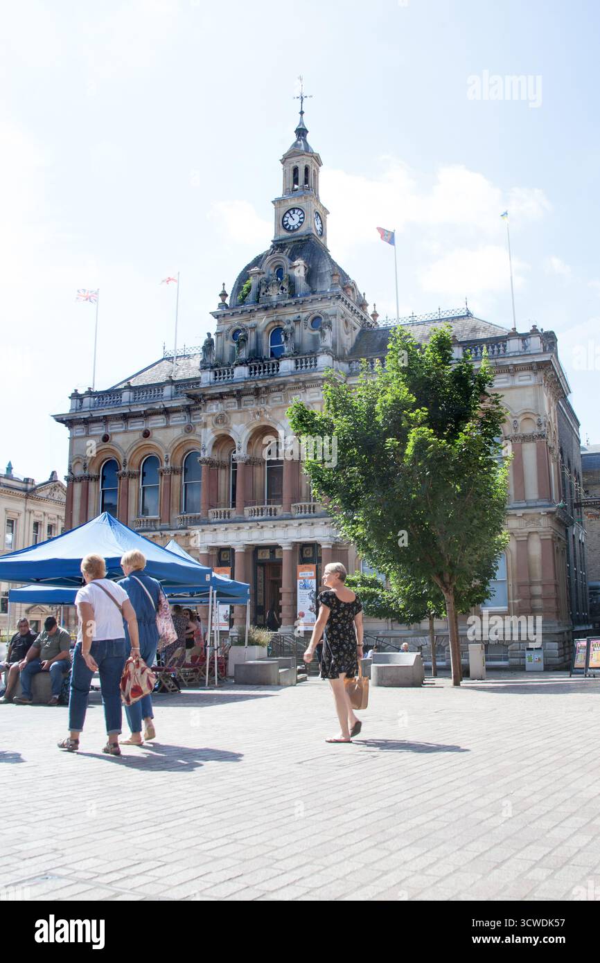 Blick auf das Rathaus von Ipswich im Zentrum der Stadt in Suffolk, Großbritannien Stockfoto
