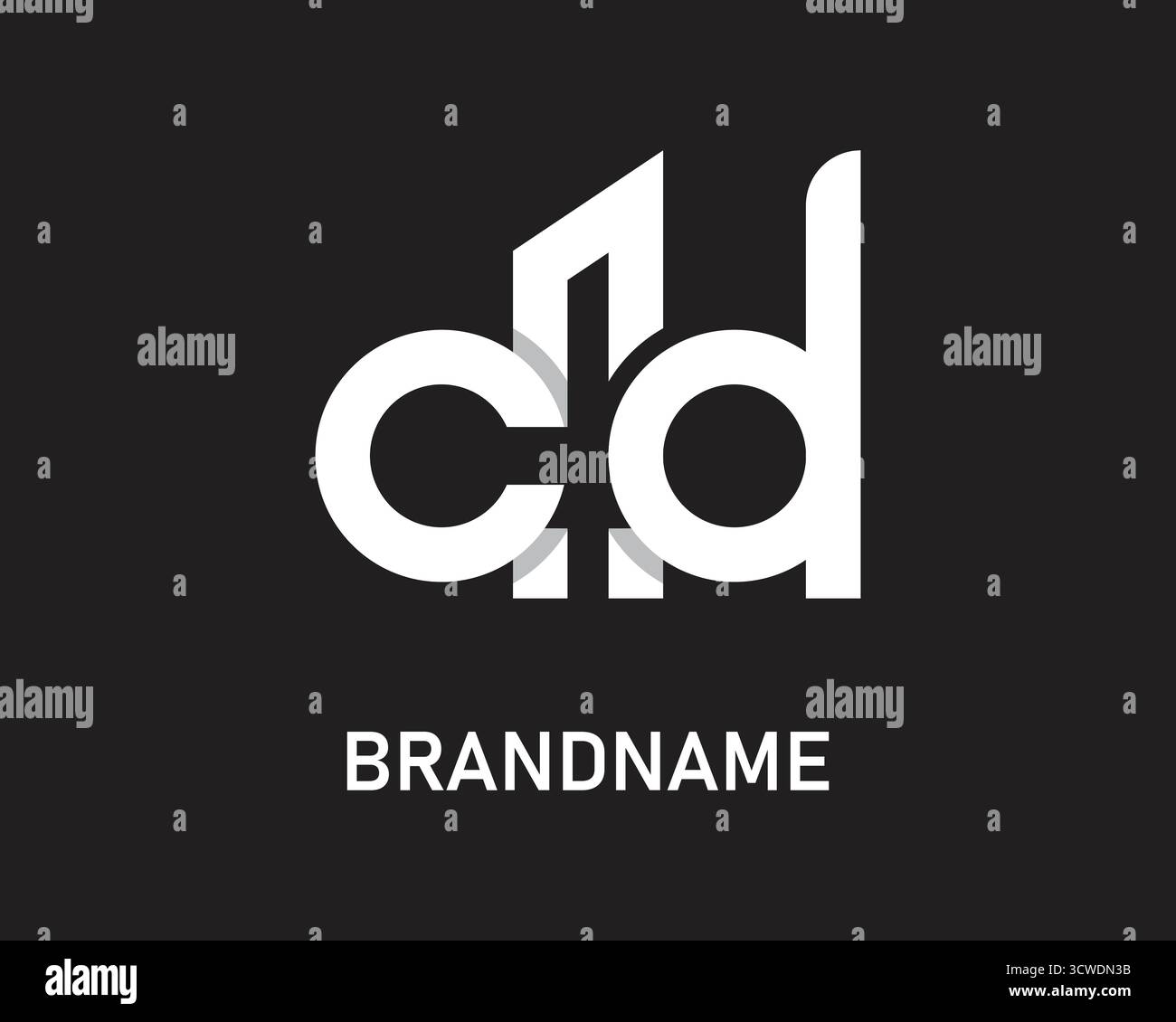 Letter cd-Logo-Vorlage Stock Vektor