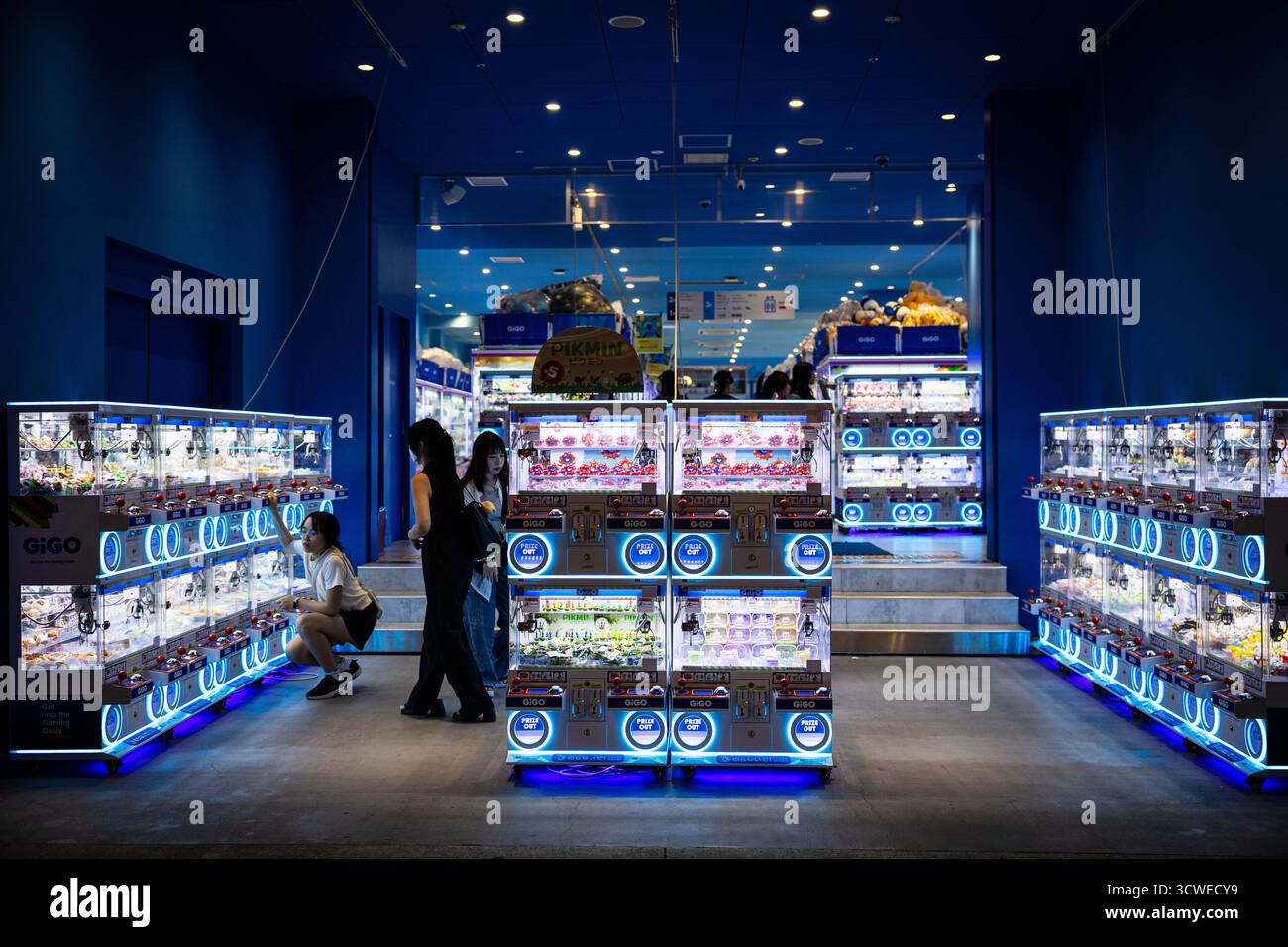 Osaka, Japan - 21. Juli 2025 : Klauenmaschinen Stockfoto