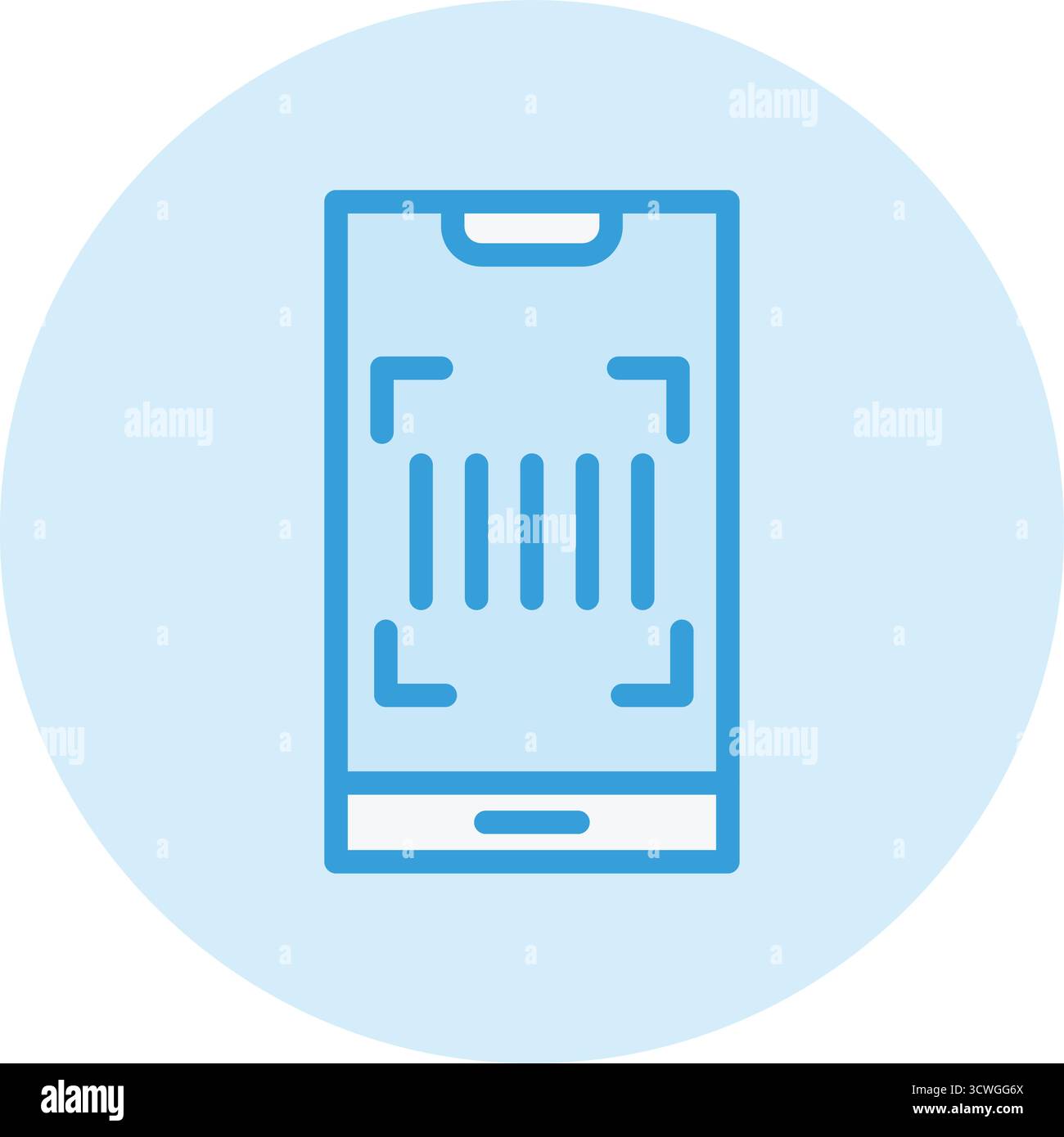 Strichcode-Vektor-Symbol Design-Illustration Stock Vektor