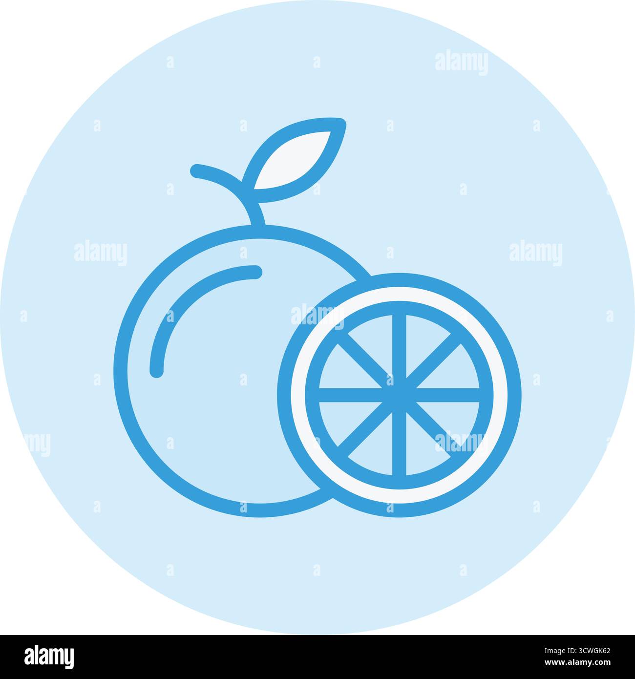 Orangefarbenes Vektorsymbol – Designillustration Stock Vektor