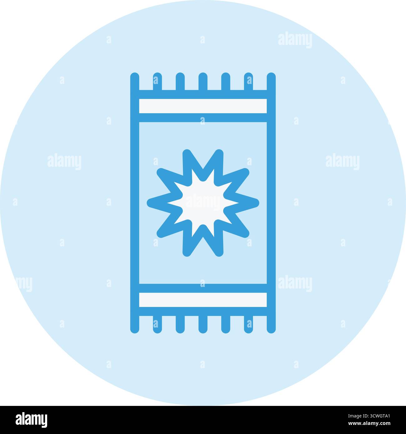 Teppich Vektor-Symbol Design-Illustration Stock Vektor