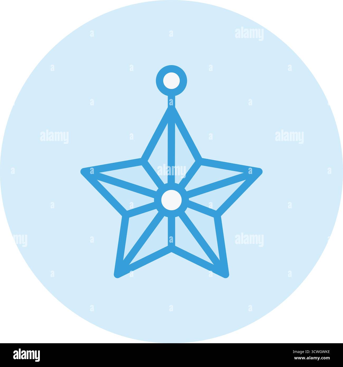 Sternvektor-Symbol Design-Illustration Stock Vektor