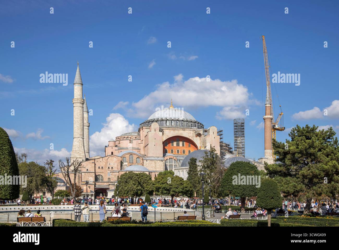 hagia sophia große Moschee und ehemalige Kirche in istanbul türkei Stockfoto