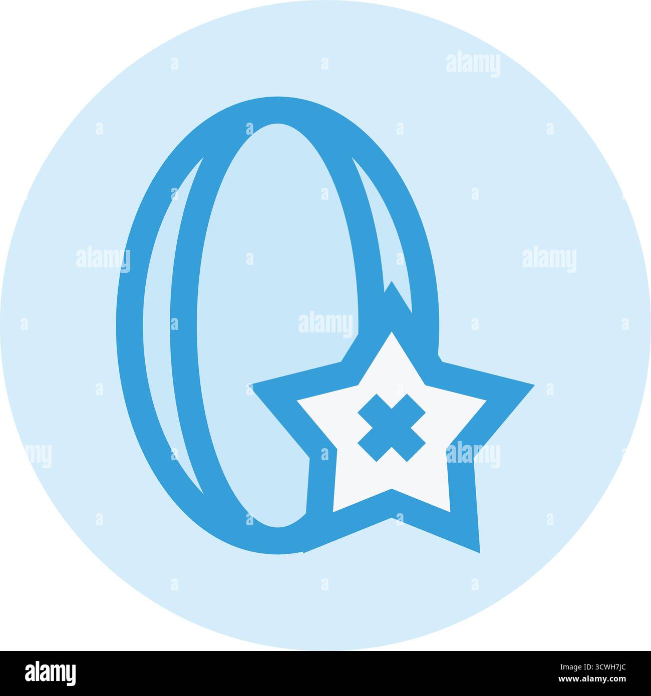 Stern Frucht Vektor Icon Design Illustration Stock Vektor