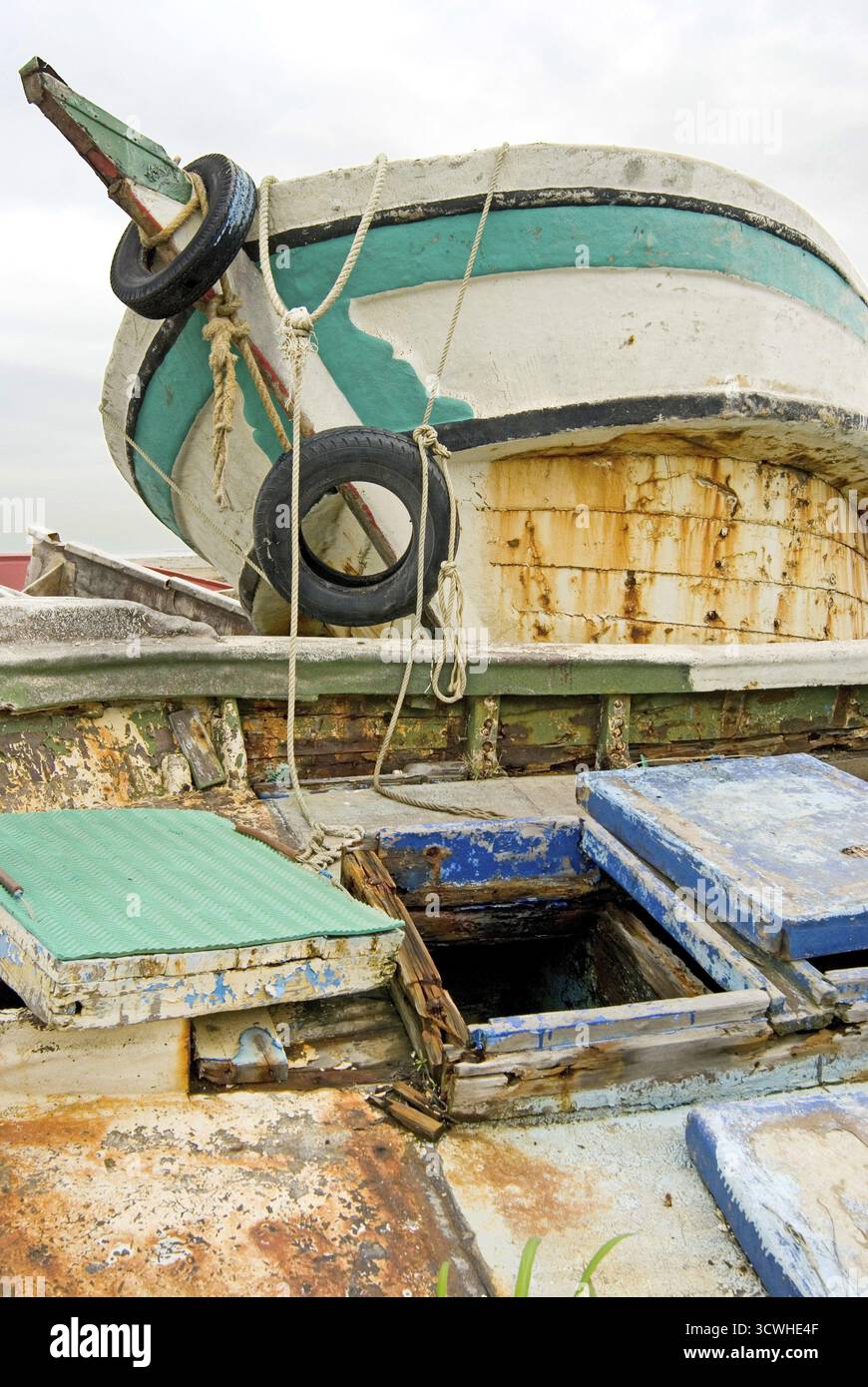 Altes Boot Stockfoto