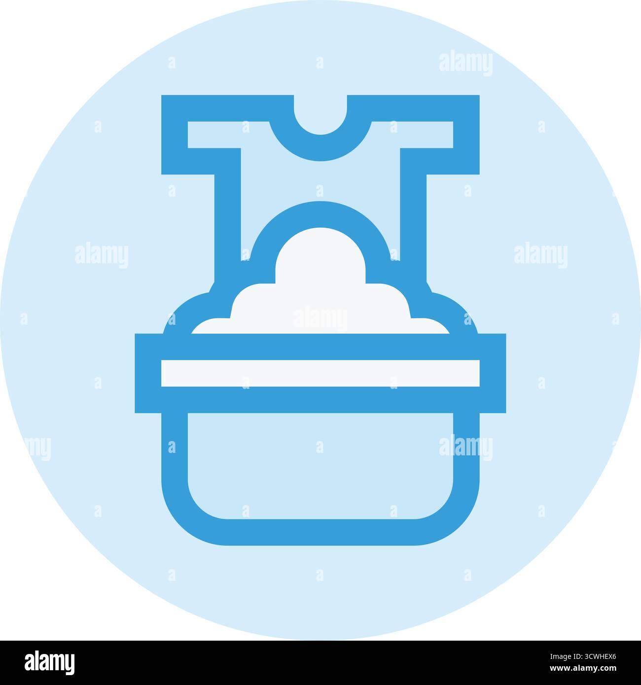 Waschen Kleidung Vektor Symbol Design Illustration Stock Vektor