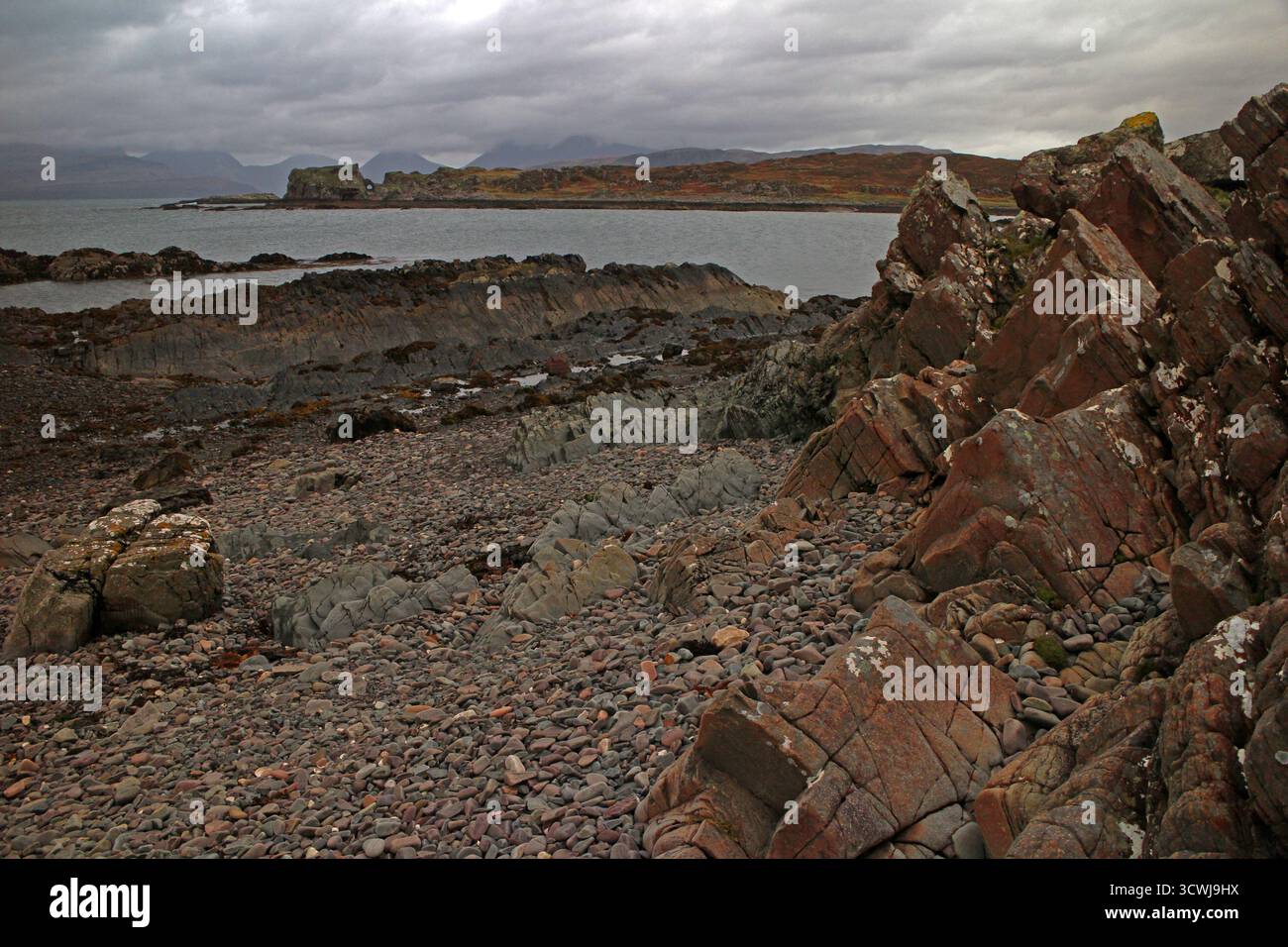 Dunscaith Castle Isle of Skye Stockfoto