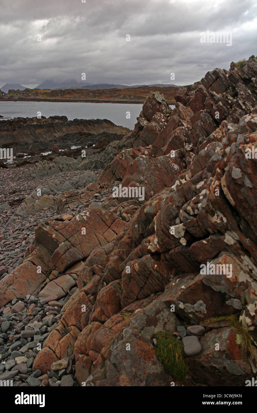 Dunscaith Castle Isle of Skye Stockfoto