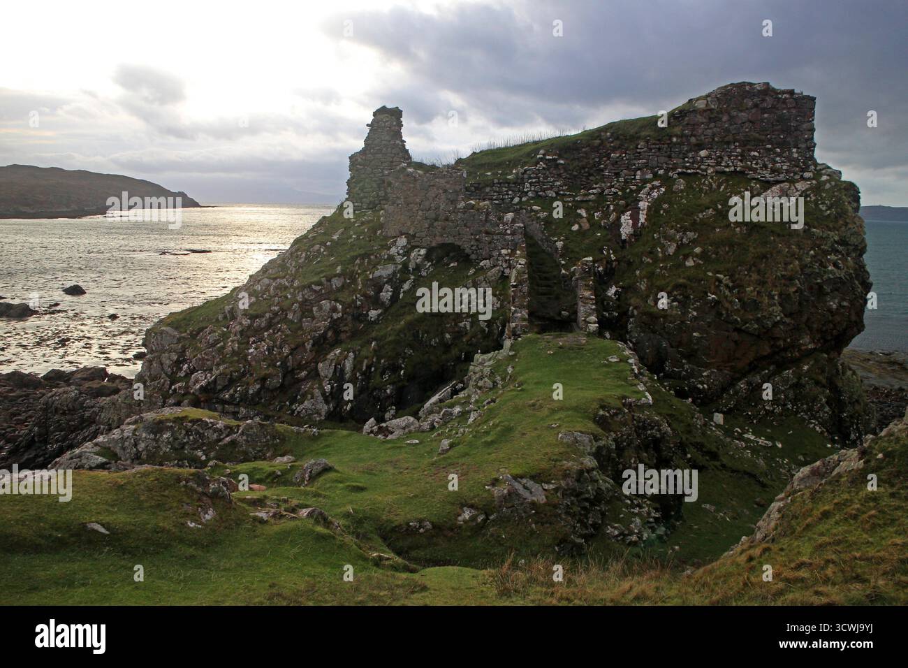 Dunscaith Castle Isle of Skye Stockfoto