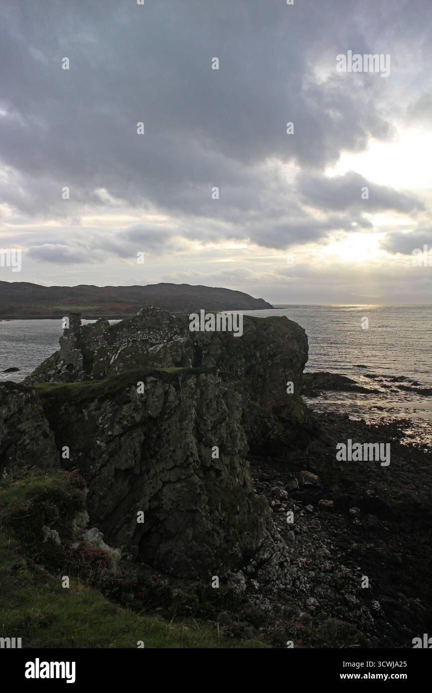 Dunscaith Castle Isle of Skye Stockfoto