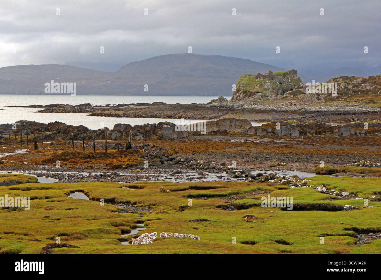 Dunscaith Castle Isle of Skye Stockfoto
