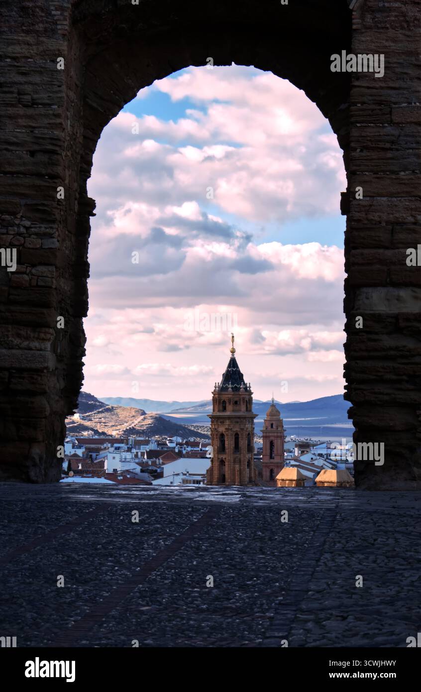 Stiftskirche San Sebastián, Antequera, Spanien. Stockfoto