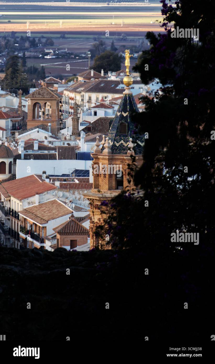 Stiftskirche San Sebastián, Antequera, Spanien. Stockfoto