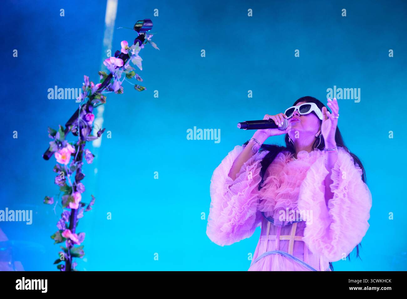 Madrid, Spanien. Oktober 2025. Bomba Estéreo Konzert in Madrid anlässlich des Hispanic Heritage Day Credit: Paula González/Alamy Live News Stockfoto
