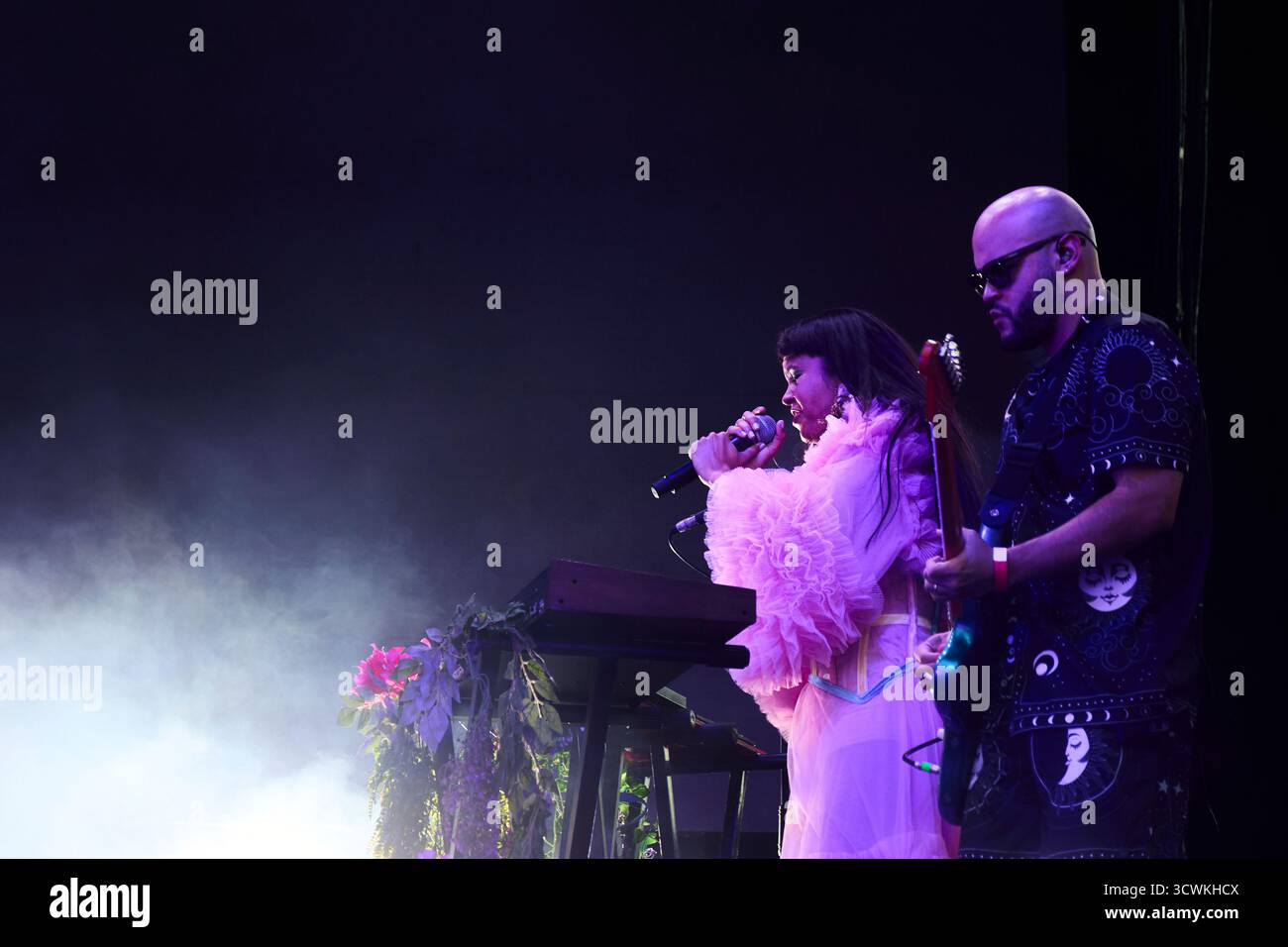 Madrid, Spanien. Oktober 2025. Bomba Estéreo Konzert in Madrid anlässlich des Hispanic Heritage Day Credit: Paula González/Alamy Live News Stockfoto