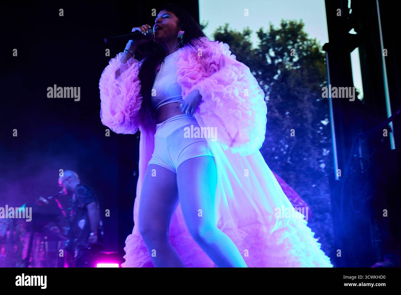 Madrid, Spanien. Oktober 2025. Bomba Estéreo Konzert in Madrid anlässlich des Hispanic Heritage Day Credit: Paula González/Alamy Live News Stockfoto