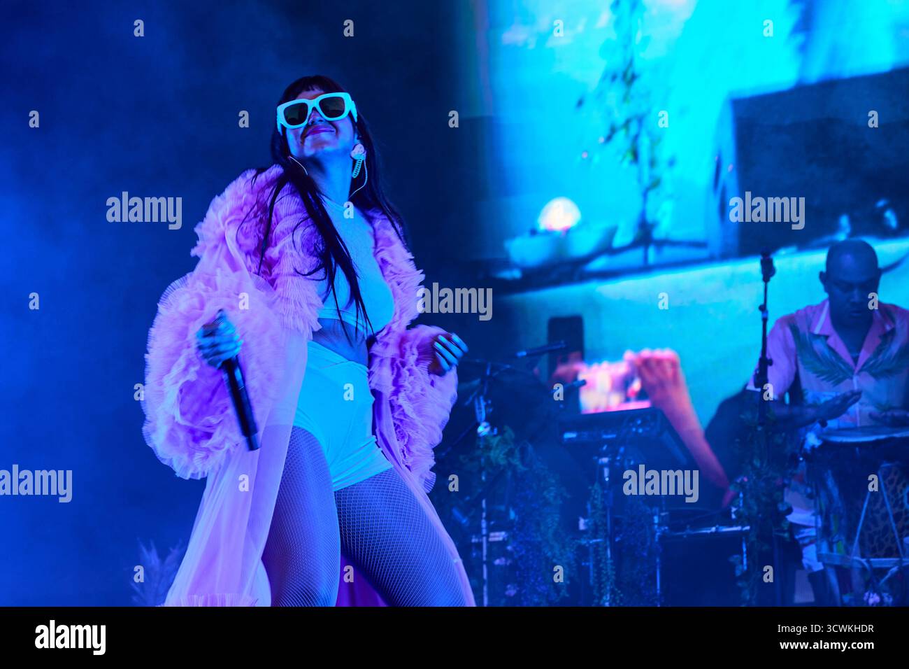 Madrid, Spanien. Oktober 2025. Bomba Estéreo Konzert in Madrid anlässlich des Hispanic Heritage Day Credit: Paula González/Alamy Live News Stockfoto