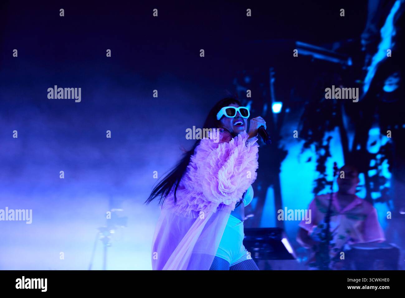 Madrid, Spanien. Oktober 2025. Bomba Estéreo Konzert in Madrid anlässlich des Hispanic Heritage Day Credit: Paula González/Alamy Live News Stockfoto