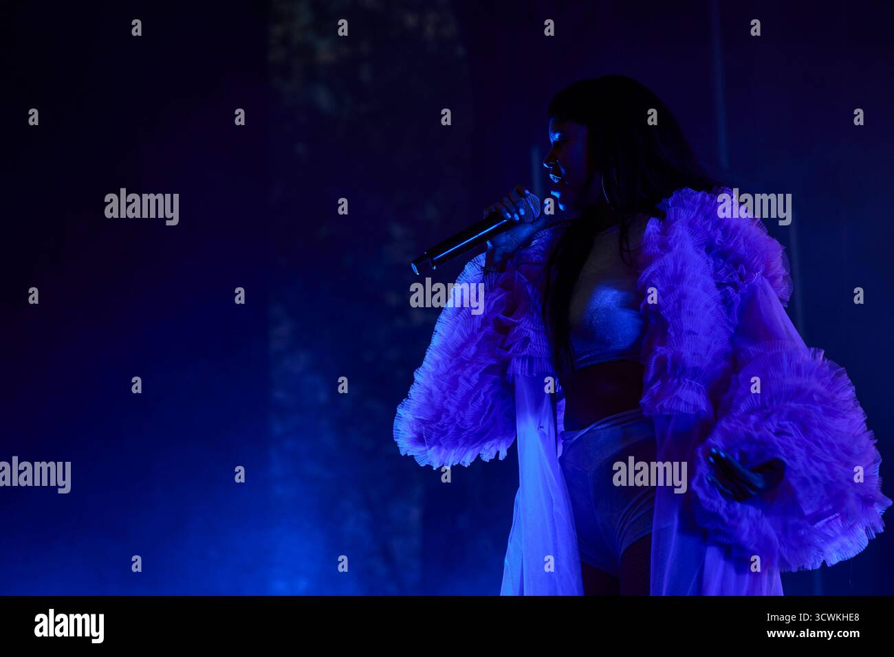 Madrid, Spanien. Oktober 2025. Bomba Estéreo Konzert in Madrid anlässlich des Hispanic Heritage Day Credit: Paula González/Alamy Live News Stockfoto