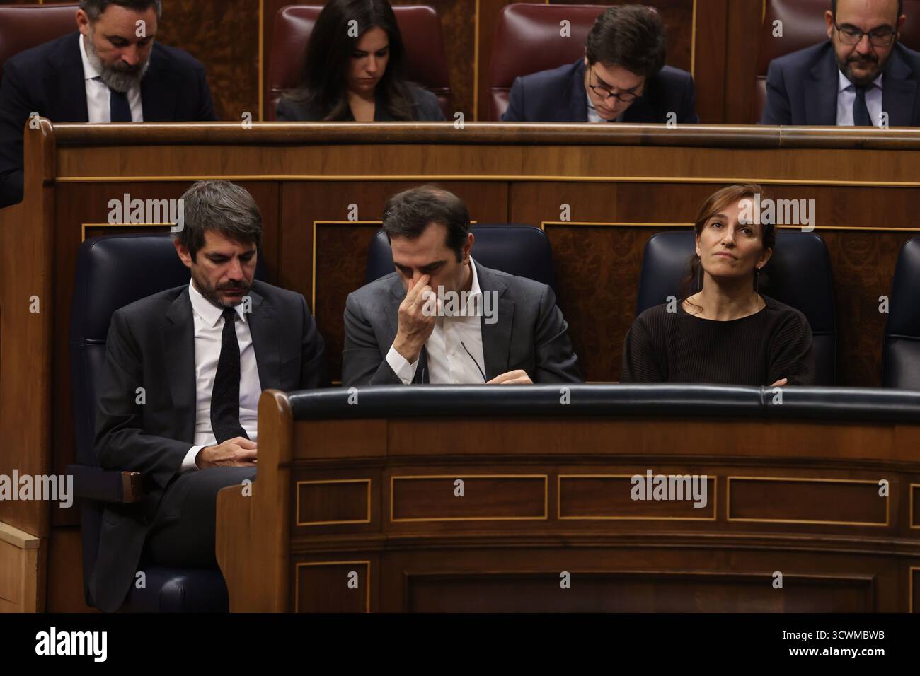 Madrid, 8. Oktober 2025. Abgeordnetenkongress. Plenarsitzung zur Überwachung der Regierung und zur Abgabe dringender Interpellationen. Foto: Jaime García. ARCHDC. Quelle: Album / Archivo ABC / Jaime García Stockfoto