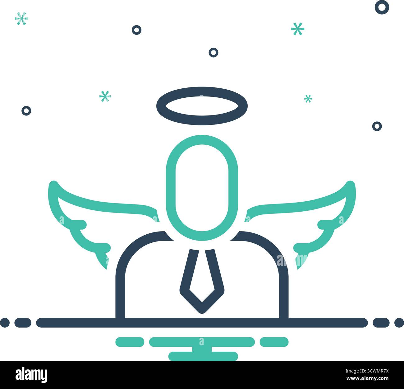 Symbol für tugendhaftes Verhalten, tugendhaftes Verhalten Stock Vektor