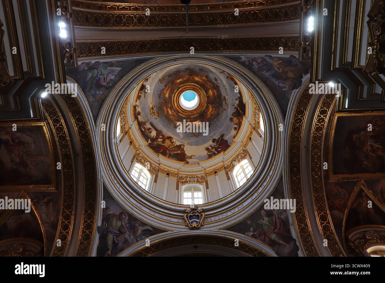 St. Paul's Cathedral Dome, Mdina, Malta Stockfoto