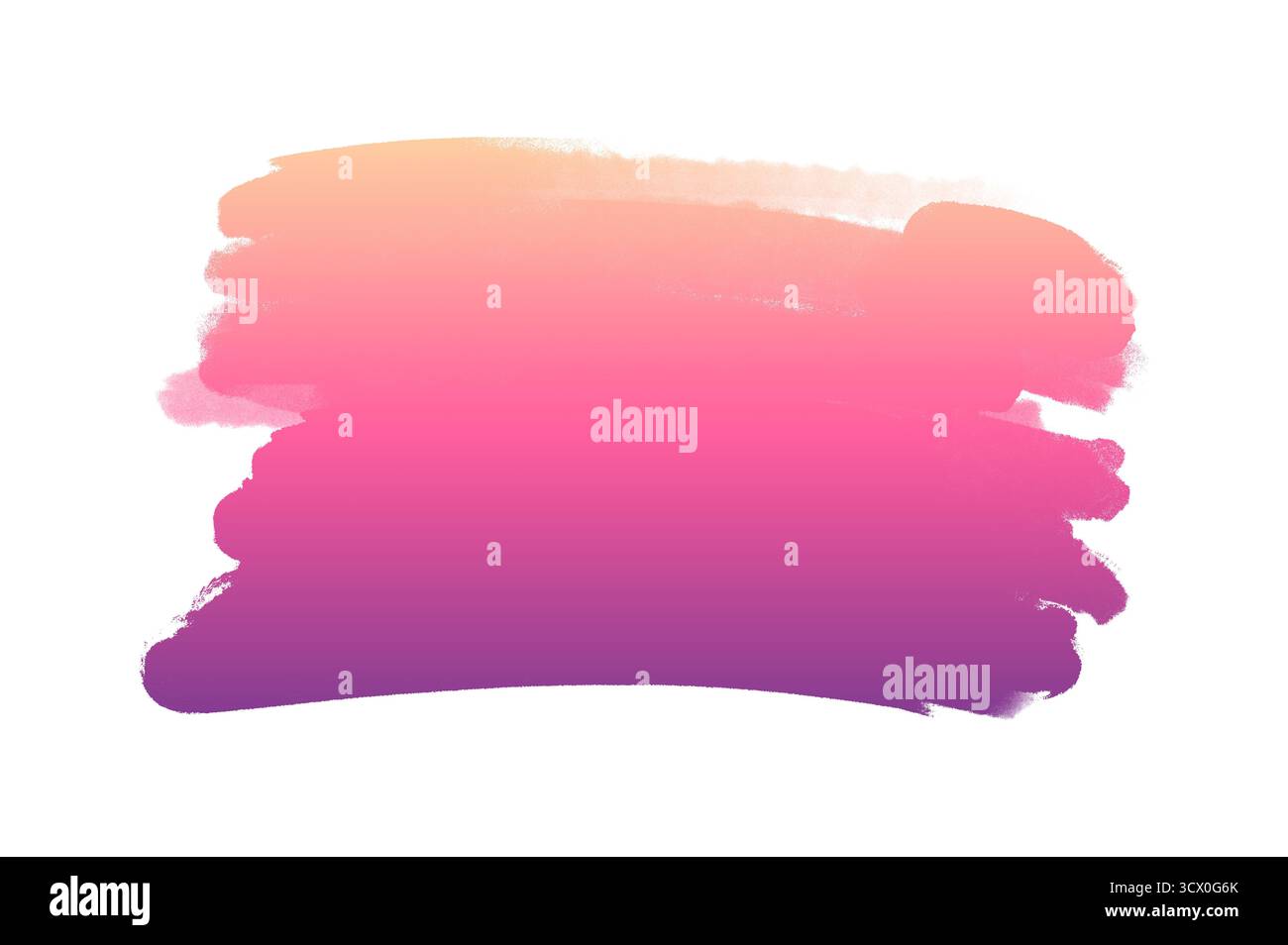 Pinseletikett Streifen violett rosa. Rosa Aquarell Hand gezeichnet isolierte Strichvektorfleckung auf weißem Hintergrund. Wasserfarbe nass Pinsel Farbe Aquarelle krank Stockfoto