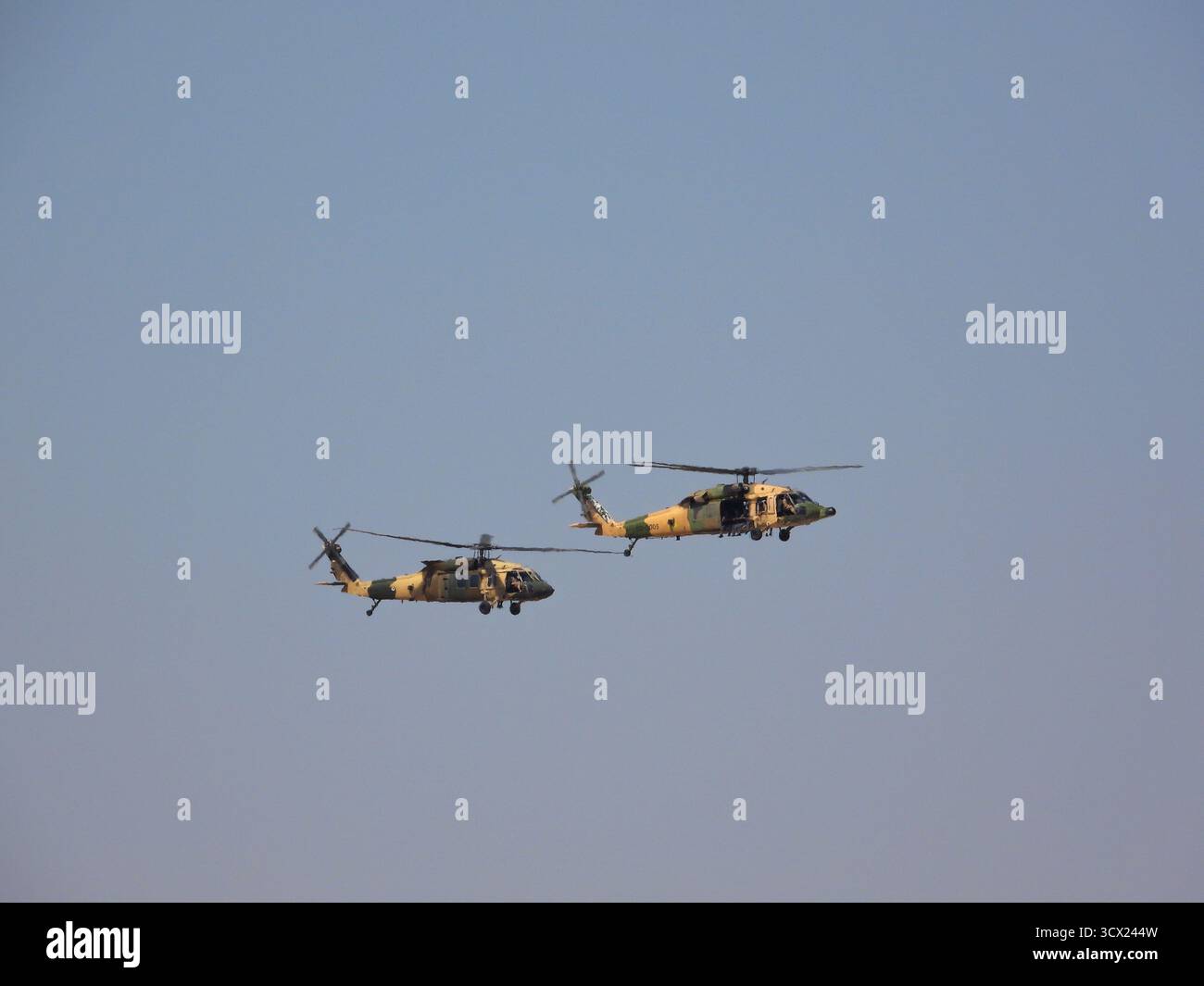 Aqaba, Jordanien: Hubschrauber der jordanischen Streitkräfte (Militärflugschau) Stockfoto