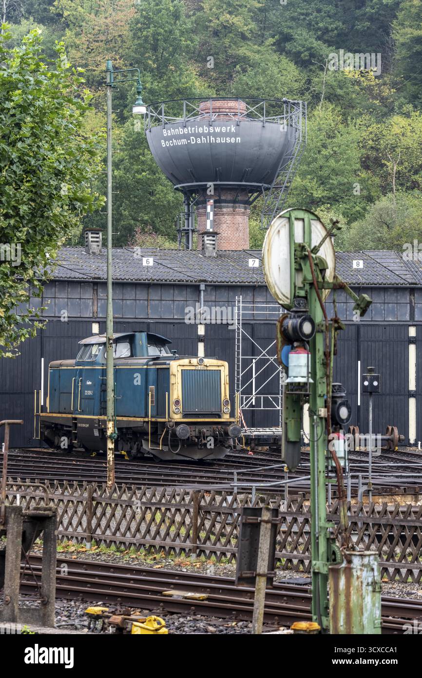 Eisenbahnmuseum Bochum-Dahlhausen, Rundgang, Nordrhein-Westfalen, Deutschland Stockfoto