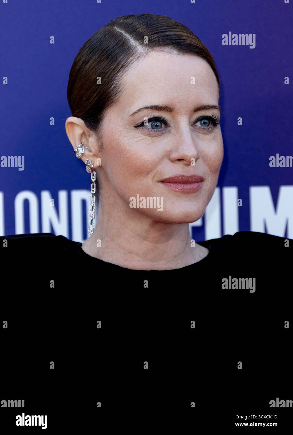 12. Oktober 2025, London, England, Großbritannien - Claire Foy nimmt an der Choral Premiere, BFI London Film Festival 2025, Royal Festival Hall Teil Stockfoto