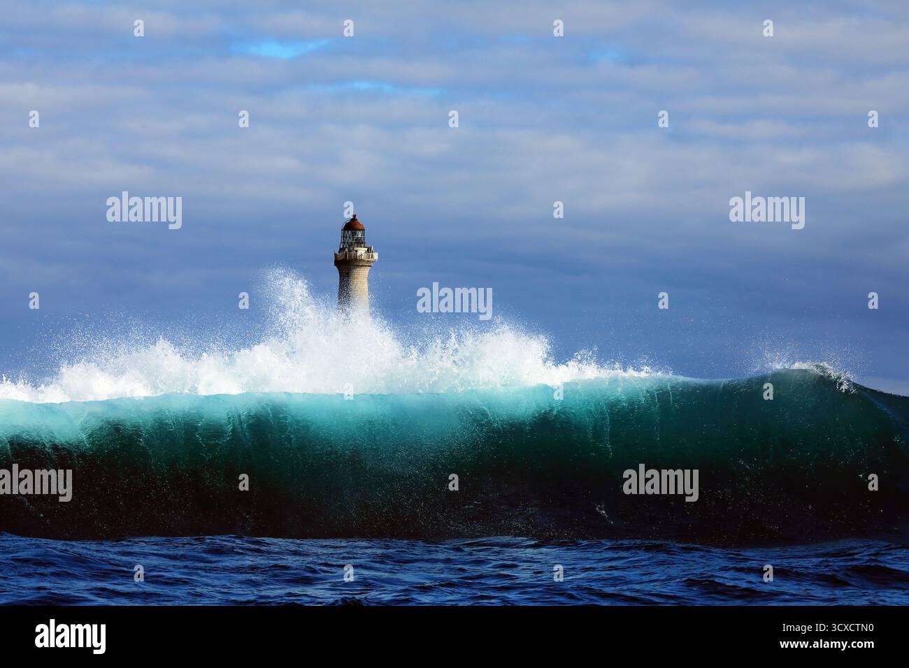 Dubh Artach Lighthouse, westlich von Schottland Stockfoto