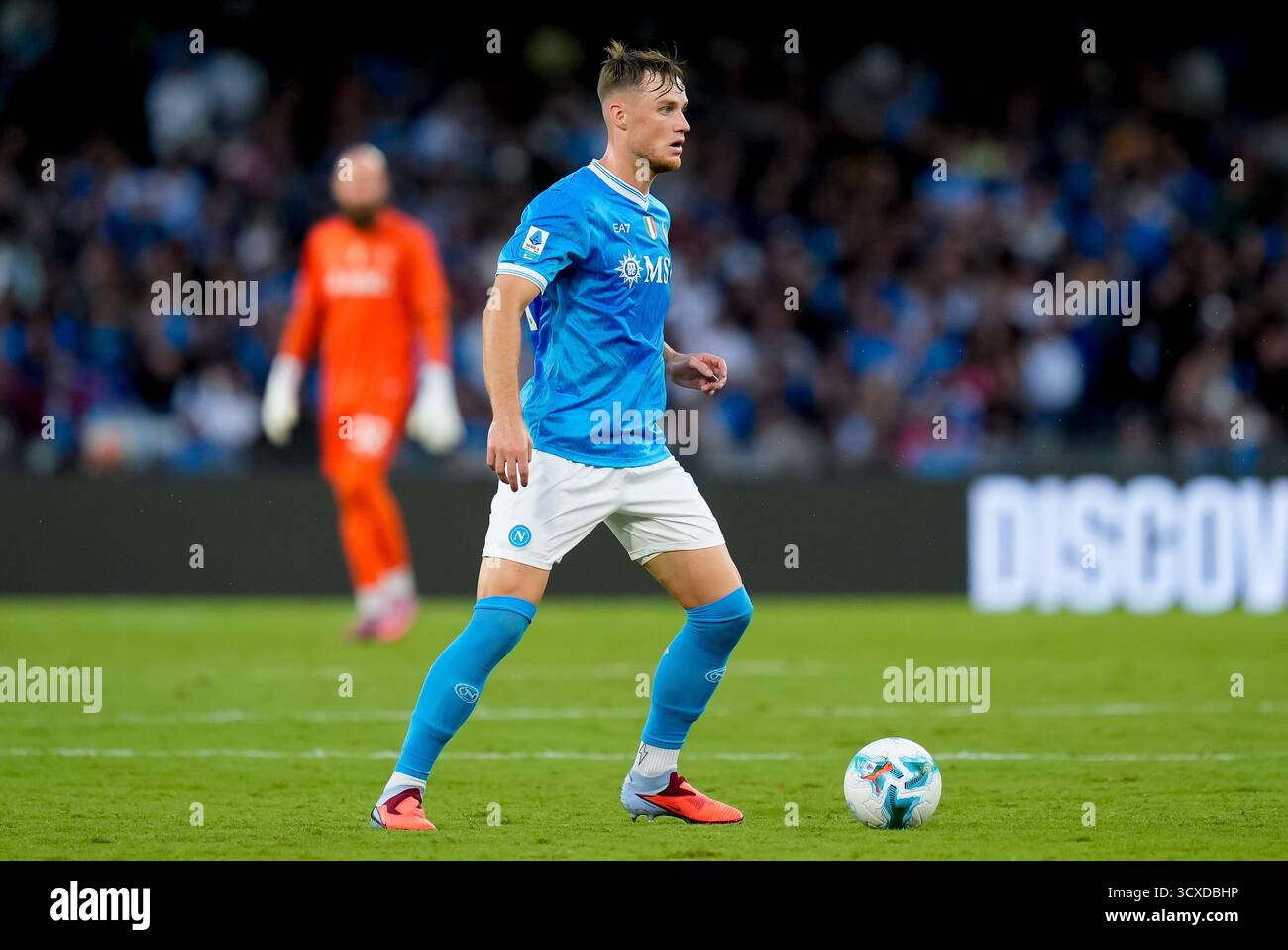 Sam Beukema von SSC Napoli im Rahmen des Serie A Enilive-Spiels zwischen SSC Napoli und Genua CFC im Stadio Diego Armando Maradona am 5. Oktober 2025 in Neapel Stockfoto Sam Beukema von SSC Napoli im Rahmen des Serie A Enilive-Spiels zwischen SSC Napoli und Genua CFC im Stadio Diego Armando Maradona am 5. Oktober 2025 in Neapel Stockfoto