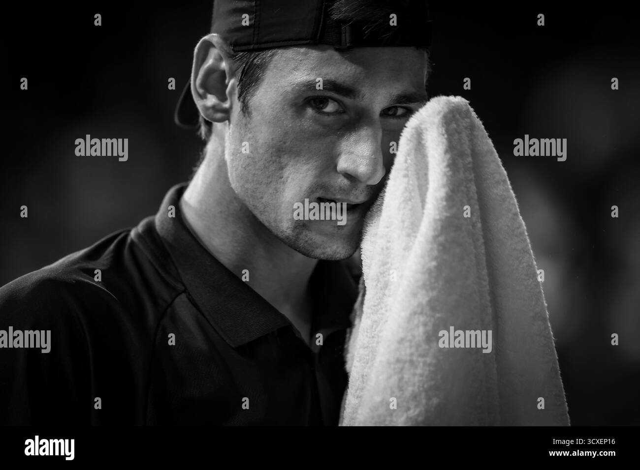 Brüssel, Belgien Oktober 2025. Der Franzose Valentin Royer wurde während des European Open ATP Tennisturniers am Dienstag, den 14. Oktober 2025, in Brüssel aufgenommen. Die diesjährige Ausgabe des Turniers findet vom 12. Bis 19. Oktober 2025 statt. BELGA FOTO JASPER JACOBS Credit: Belga News Agency/Alamy Live News Stockfoto