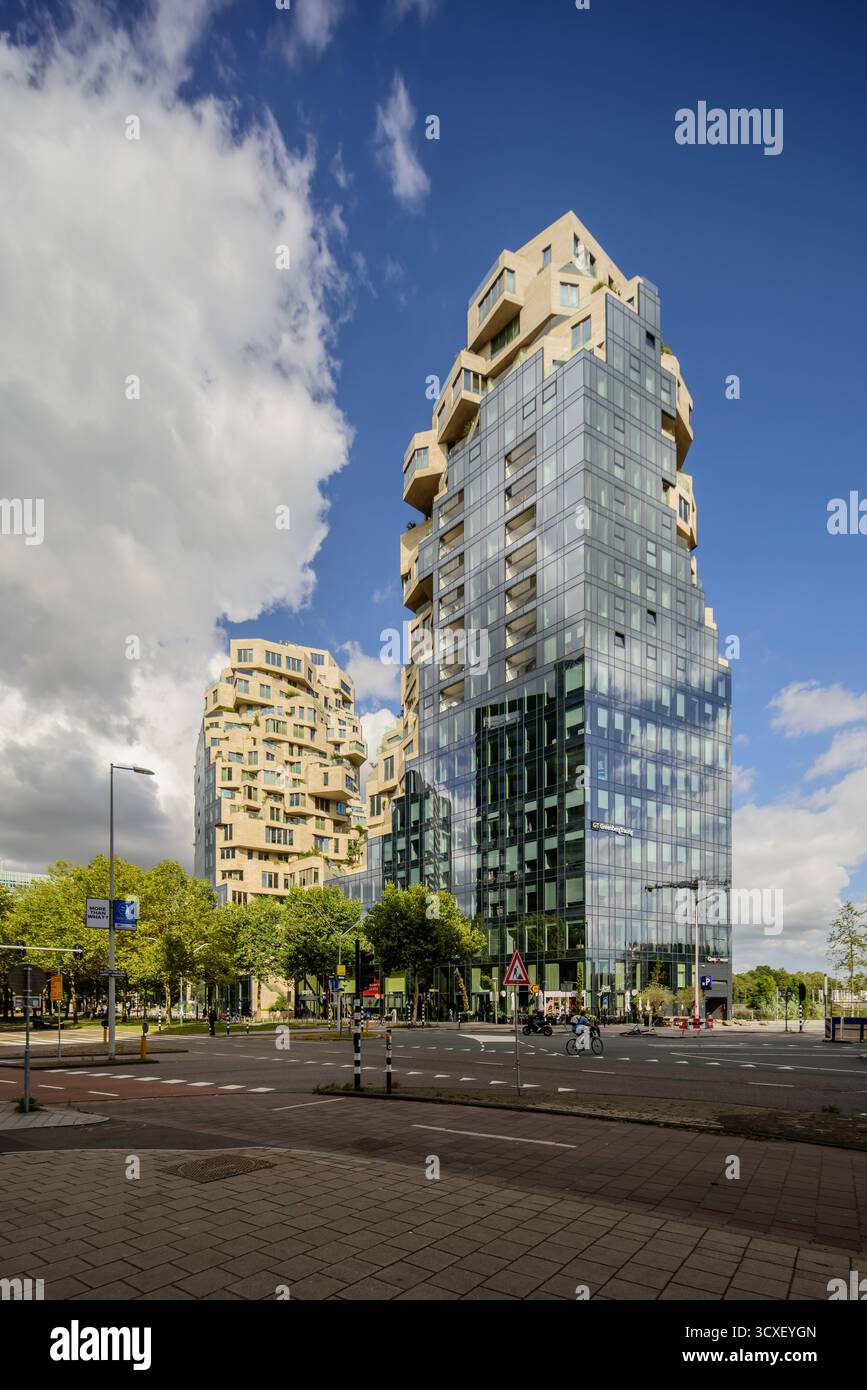 Amsterdam, Hochhaus 'das Tal' von MVRDV Architects, 2022 // Amsterdam, Wolkenkratzer 'das Tal' von MVRDV Architects, 2022 Stockfoto