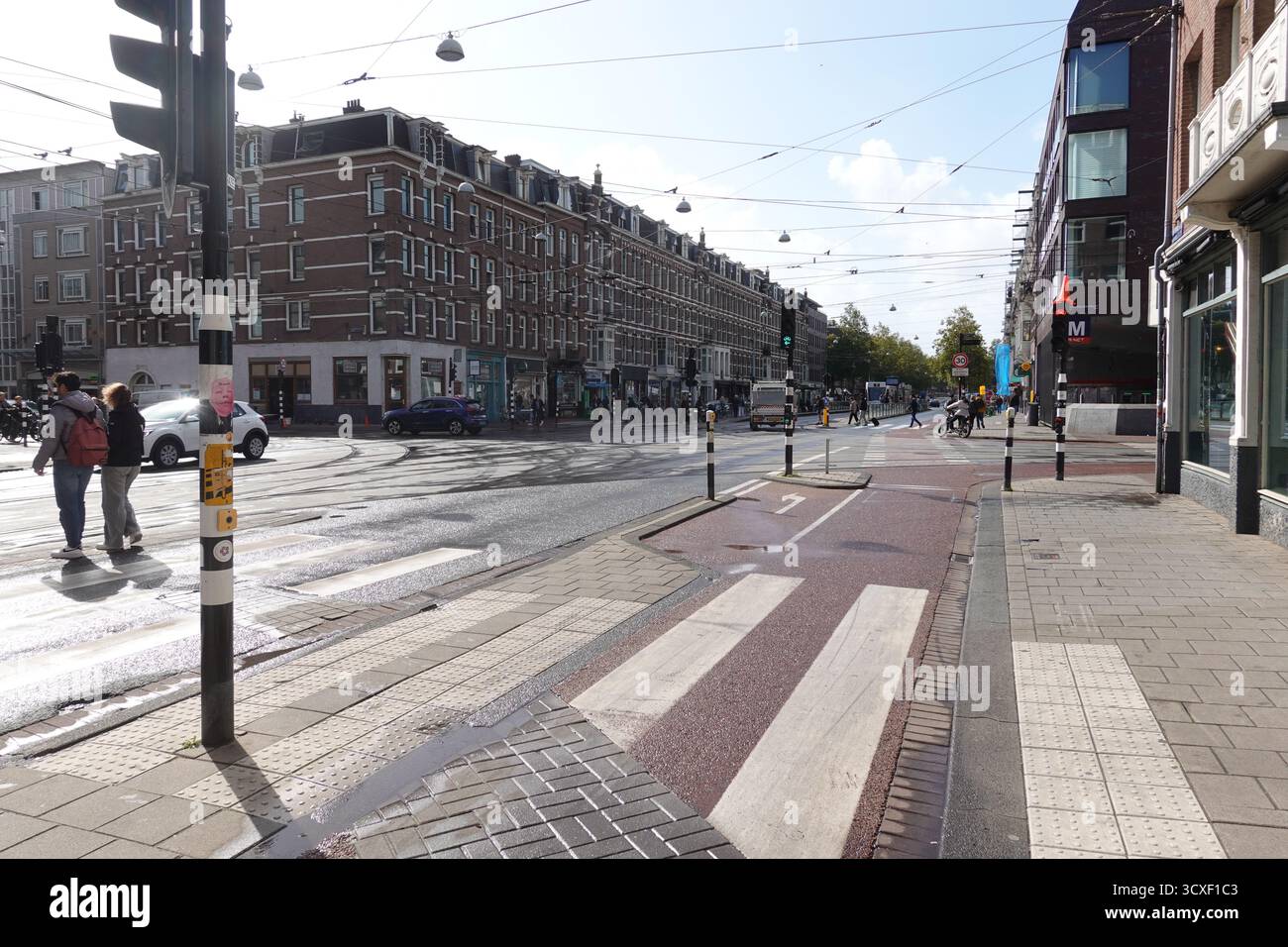 Amsterdam, Gestaltung der Straßenoberfläche // Amsterdam, Street Design Stockfoto Amsterdam, Gestaltung der Straßenoberfläche // Amsterdam, Street Design Stockfoto